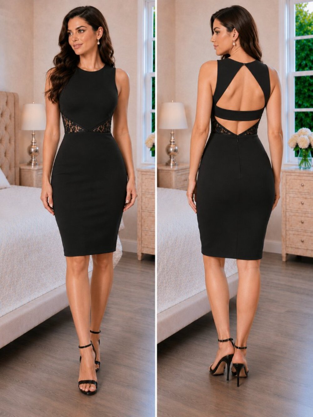 Nha Khanh Leave it to Lace Black Dress $595